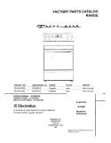COVER Diagram and Parts List for FEF367CGSD  Frigidaire Range