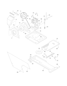 Motor/blower/belt Diagram and Parts List for 41797912702  Kenmore Washer Dryer Combo