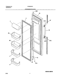 REFRIGERATOR DOOR Diagram and Parts List for FRS26KR4CB1  Frigidaire Refrigerator