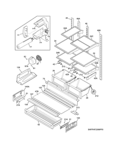 Part Location Diagram of 242200502 Frigidaire Spillsafe Shelf