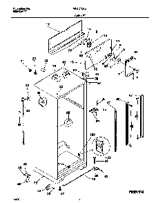 Cabinet Diagram and Parts List for GRT21LRGD2  Gibson Refrigerator