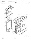 DOORS Diagram and Parts List for TRT18GREW3  Tappan Refrigerator