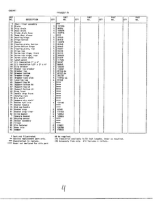 Cabinet Page 2 Diagram and Parts List for 49257A  Frigidaire Freezer