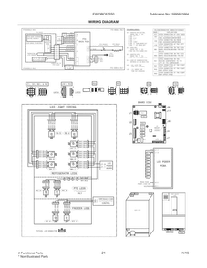 Wiring Diagram Diagram and Parts List for EW23BC87SS0  Electrolux Refrigerator