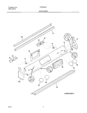 BACKGUARD Diagram and Parts List for FED355CCBJ  Frigidaire Range