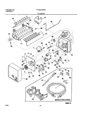 ICE MAKER Diagram and Parts List for PLHS237ZAB6  Frigidaire Refrigerator