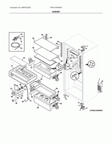 Part Location Diagram of 5304525859 Frigidaire COVER