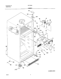 CABINET Diagram and Parts List for FRT18S6AW0  Frigidaire Refrigerator