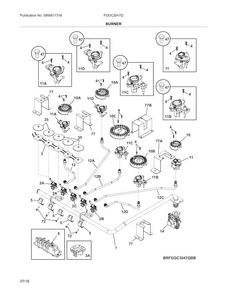 Part Location Diagram of 5304499396 Frigidaire IGNITOR/ORIFICE ASS