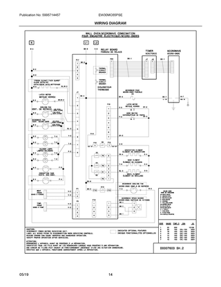 Wiring Diagram Diagram and Parts List for EW30MC65PSE  Frigidaire Wall Oven