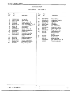 Refrigerator Page 6 Diagram and Parts List for 15304-7A  Frigidaire Refrigerator