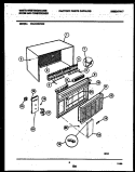 CABINET PARTS Diagram and Parts List for WAS18EP2K2  Frigidaire Air Conditioner