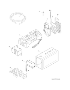 Fresh Food Ice Maker Diagram and Parts List for FPHF2399PF6  Frigidaire Refrigerator