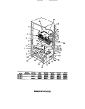 COMPRESSOR, EVAPORATOR, ELECTRICAL Diagram and Parts List for UFP19DL1  Frigidaire Freezer