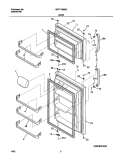 DOORS Diagram and Parts List for WRT17MB3AQ3  Westinghouse Refrigerator