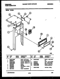 FRONT FRAME AND CONTROL PANEL Diagram and Parts List for TCU3D5  Frigidaire Trash Compactor