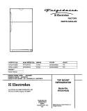 COVER Diagram and Parts List for FRT21H7ASK1  Frigidaire Refrigerator