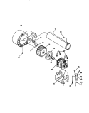 MOTOR Diagram and Parts List for FDG546RBT1  Frigidaire Dryer
