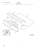 CONTROL PANEL Diagram and Parts List for EW30EW55GW3  Electrolux Wall Oven