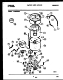 TUB DETAIL Diagram and Parts List for WA5820RW2  Frigidaire Washer