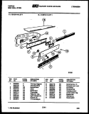 CONTROL PANEL Diagram and Parts List for 12-6219-00-01  Tappan Wall Oven