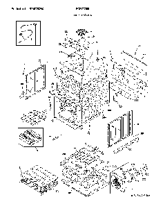 Upper wall oven Diagram and Parts List for FGET2766UDC  Frigidaire Wall Oven