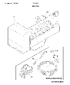 Ice maker Diagram and Parts List for FFSS2615TP4  Frigidaire Refrigerator