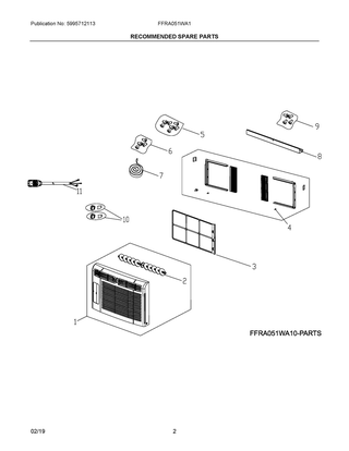 Part Location Diagram of 5304520810 Frigidaire SEAL
