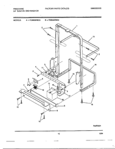 24" Built In Dishwasher Page 9 Diagram and Parts List for 763  Frigidaire Dishwasher