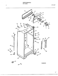 Electrical Equipment Page 3 Diagram and Parts List for 95-1982  Frigidaire Refrigerator