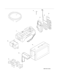 Ice Maker Diagram and Parts List for 25370443210  Kenmore Refrigerator