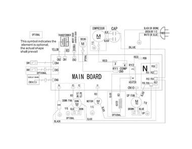 Wiring Diagram Diagram and Parts List for CRA07EPU112  Frigidaire Air Conditioner