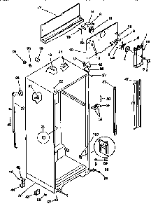 Cabinet Diagram and Parts List for FRT21TN0D3  Frigidaire Refrigerator