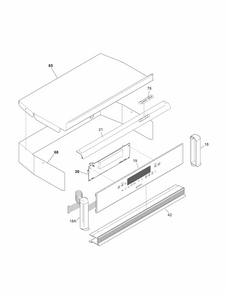 Part Location Diagram of 318028126 Frigidaire TRIM