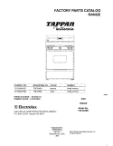 COVER Diagram and Parts List for TGF324BHDD  Tappan Range