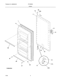 DOOR Diagram and Parts List for GFU09M2AW6  Gibson Freezer