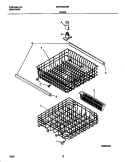 RACK Diagram and Parts List for MDB124BJB0  Frigidaire Dishwasher