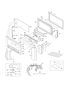 Control Panel,door,miscellaneous Diagram and Parts List for CGBM187KWC  Frigidaire Microwave