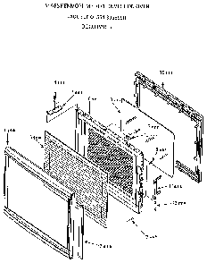 Door Diagram and Parts List for 5648996990  Kenmore Microwave
