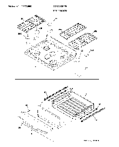 Top/drawer Diagram and Parts List for GCRG3038AFB  Frigidaire Range