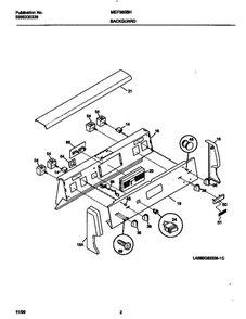 Frigidaire Mef365bhd5 2 Diagram and Parts List for MEF365BHD5 V1 Frigidaire Range