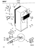 SYSTEM Diagram and Parts List for GRT18QNCW6  Gibson Refrigerator