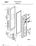 FREEZER DOOR Diagram and Parts List for GRS22WNCD2  Gibson Refrigerator