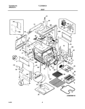 BODY Diagram and Parts List for PLCS389ACA  Frigidaire Range