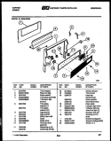 BACKGUARD Diagram and Parts List for 31-2549-23-02  Tappan Range
