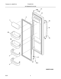 REFRIGERATOR DOOR Diagram and Parts List for PHS69EHSS3  Frigidaire Refrigerator