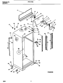 CABINET W / FAN ASSEMBLY Diagram and Parts List for PRT215MCD5  Frigidaire Refrigerator