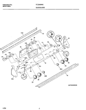 BACKGUARD Diagram and Parts List for FES388WGCC  Frigidaire Range