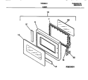 DOOR Diagram and Parts List for TMS083U1S0  Tappan Microwave