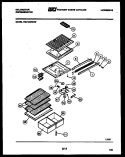 SHELVES AND SUPPORTS Diagram and Parts List for TSI206EN1F  Kelvinator Refrigerator